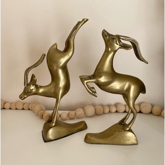 Other - Brass Leaping Gazelle Antelope Mid-Century Vintage